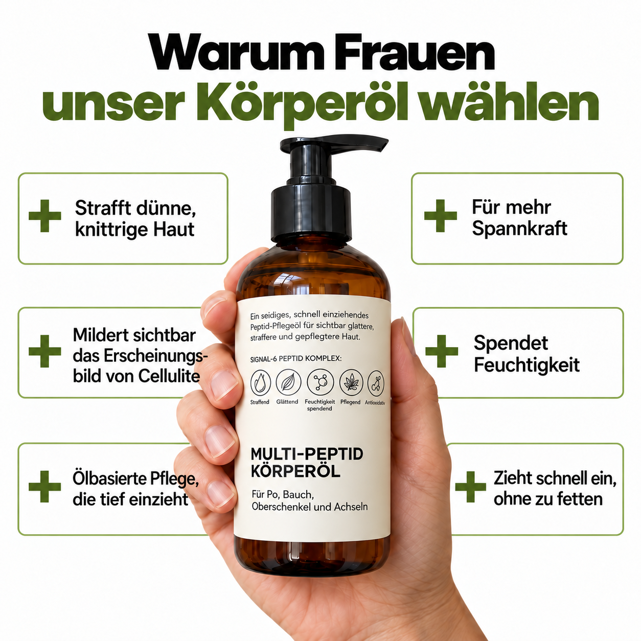 Multi-Peptid Körperöl