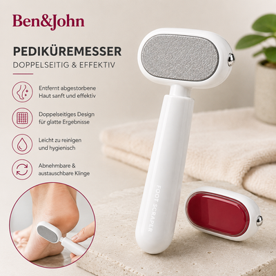 Ben&John™ Hornhautentferner - Glatte, weiche Füße in Sekunden | 1+1 GRATIS