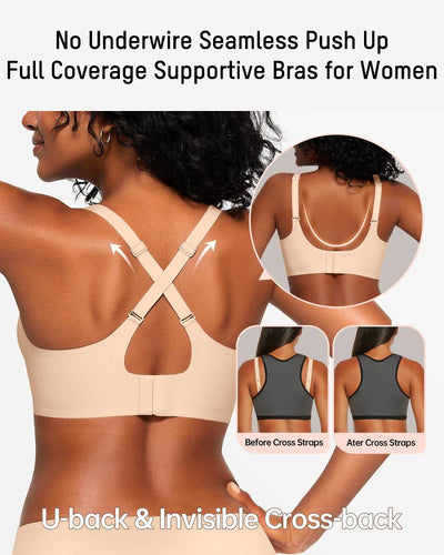 Invisible Jelly Lift Bra with Breathable Water Drop Hollow