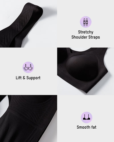Lifting Wire-Free Antibacterial Jelly Bra