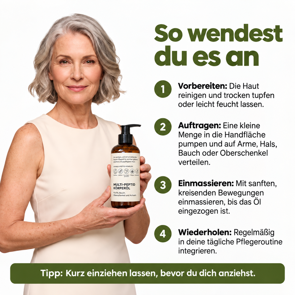 Multi-Peptid Körperöl